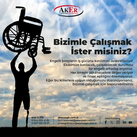 Bizimle Çalışmak İster misiniz?
