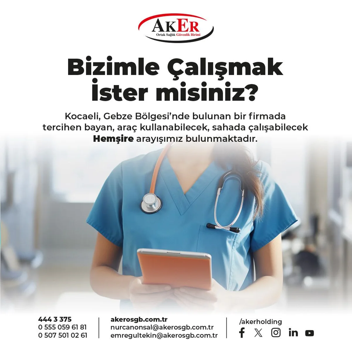 Bizimle Çalışmak İster misiniz?